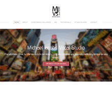 Tablet Screenshot of michaeljacobsvocalstudio.com